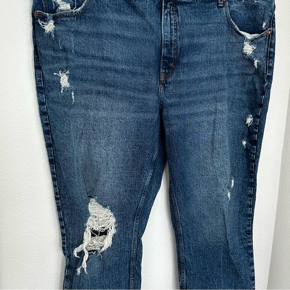 Abercrombie & Fitch The Skinny High Rise Jeans Distressed Medium Wash Size 36 - Picture 5 of 11